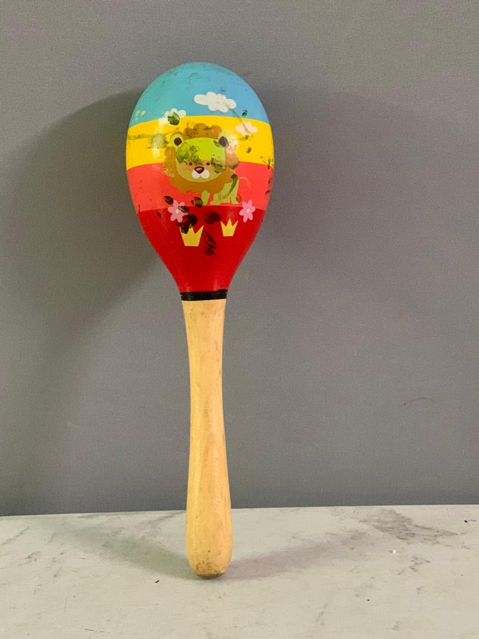 Wooden Maraca Toy.(must check video)(Rs 100 advance)