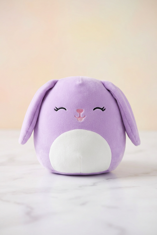 Bubbles the Bunny Squooshems Squishy Toy.