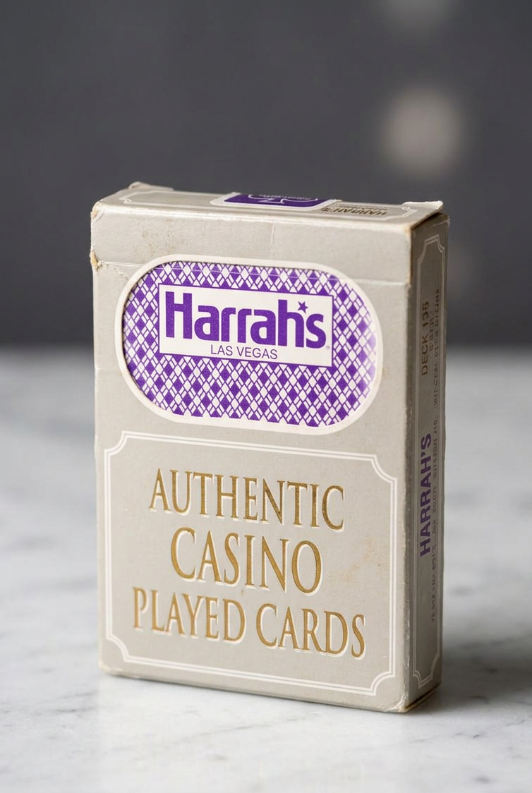 Harrah's Las Vegas Authentic Casino Played Cards.(52 cards)(Rs 200 advance)