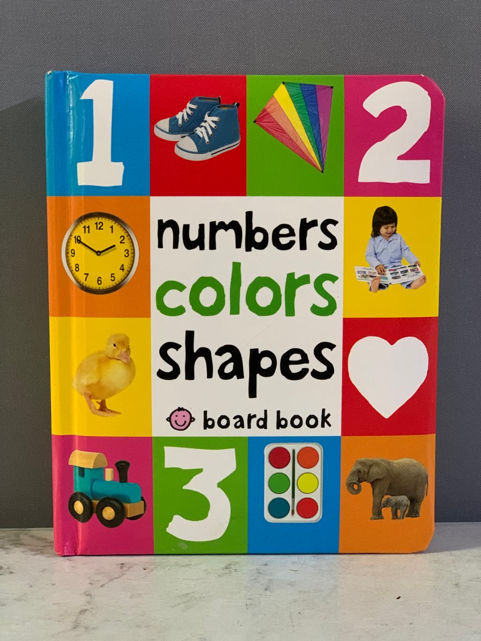 First Numbers, Colors, Shapes by Roger Priddy Board Book (Rs 200 advance)