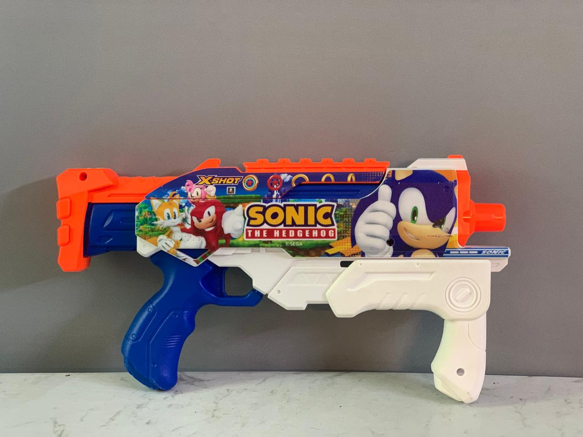 Zuru X-Shot Skins Hyperload Sonic the Hedgehog Water Blaster.&nbsp; (Rs 250 advance )