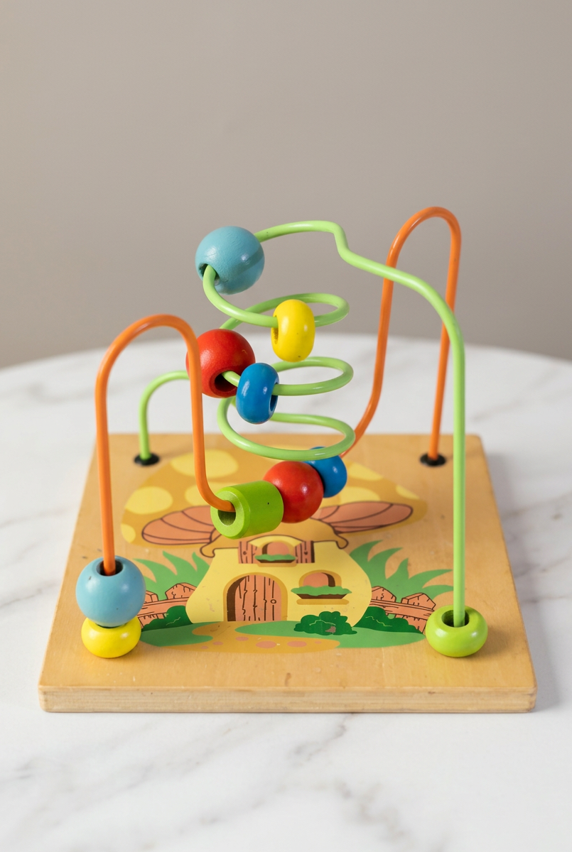 Wooden Montessori Bead Maze.    ( Rs 300 advance  )