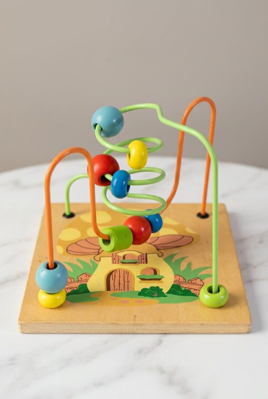 Wooden Montessori Bead Maze.    ( Rs 300 advance  )