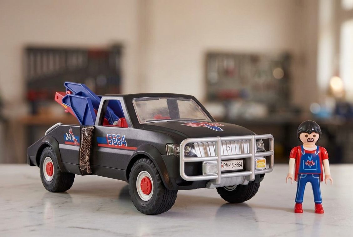 Playmobil City Action Tow Truck.   (Rs 250 advance )