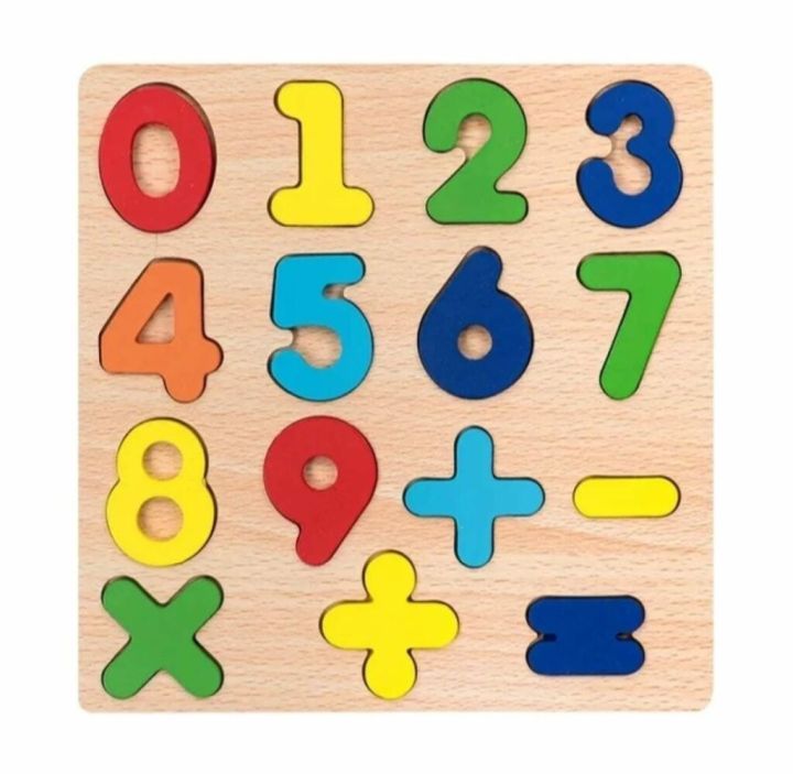 0 - 9 wooden Counting Puzzle Toy.