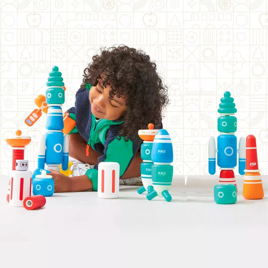 FAO Schwarz Galaxy Glow Space Blocks Construction Set. (Rs 300 advance)