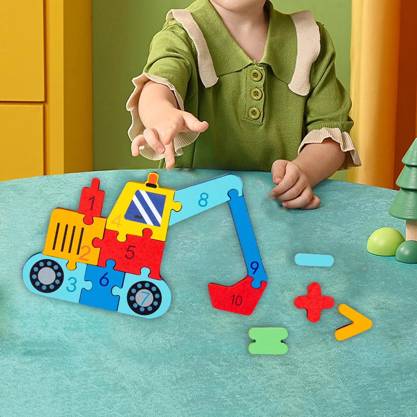 Small Wooden Puzzle Board for Kids