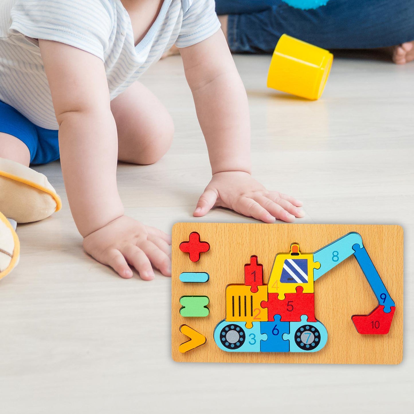 Small Wooden Puzzle Board for Kids