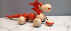 PUFF the magic dragon wooden pull toy