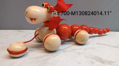 PUFF the magic dragon wooden pull toy