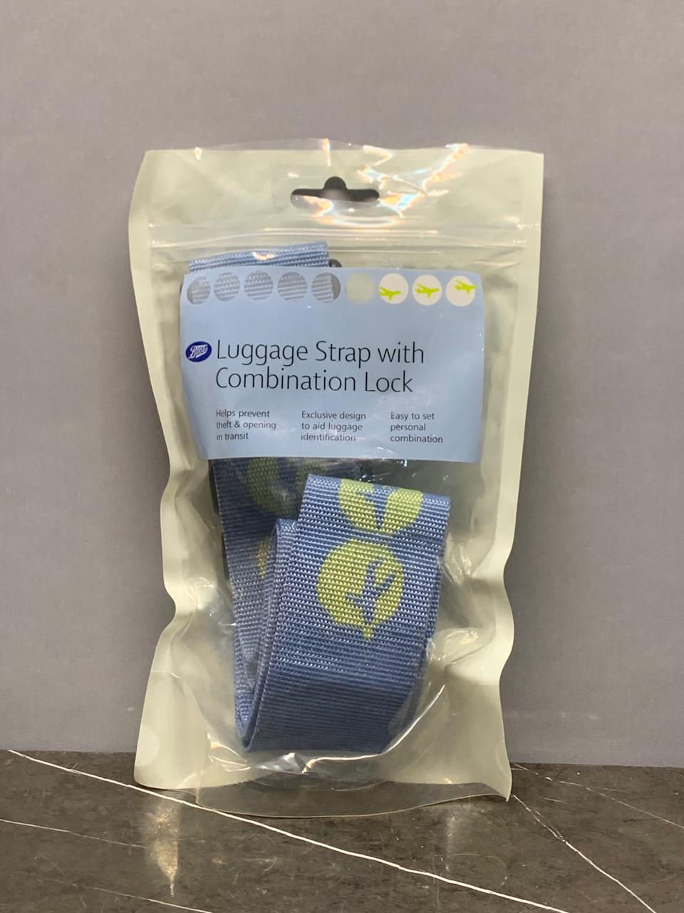 Boots Luggage Strap with Combination Lock. SKU:BXL-023