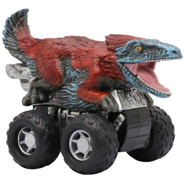 Jurassic World Zoom Riders Pyroraptor Pullback Vehicle.