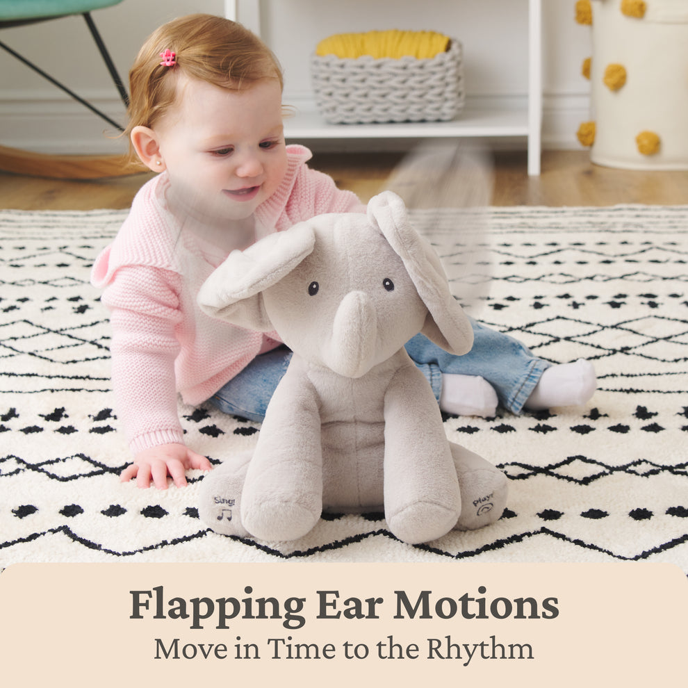 GUND Baby Animated Flappy The Elephant Plush. (Rs 300 advance)
