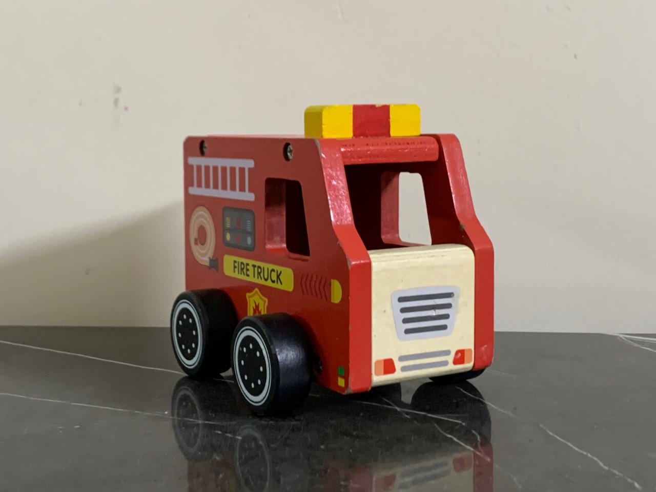 Egmont Wooden Fire Truck. SKU:BXL-048