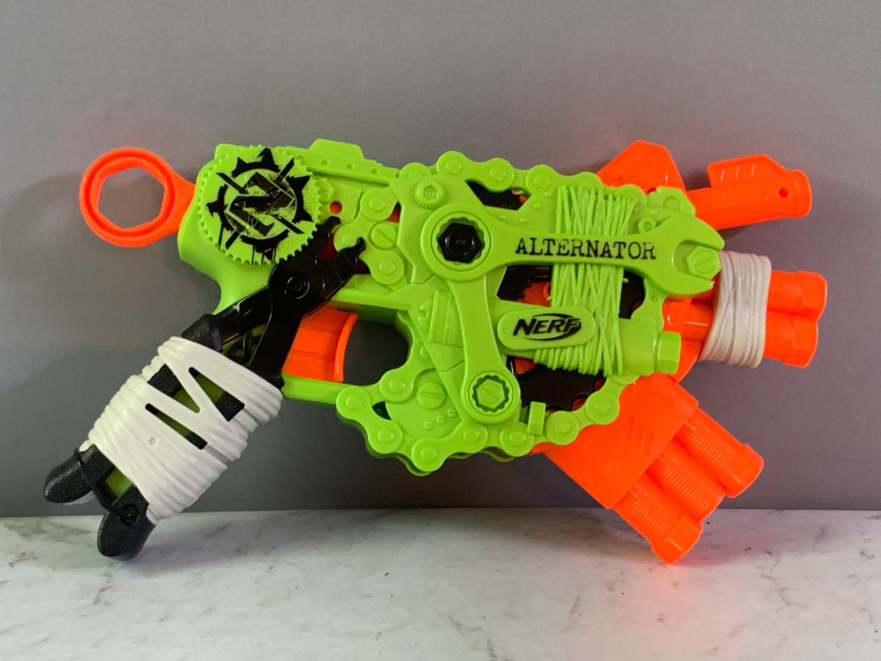 Nerf Zombie Strike Alternator Blaster. (Rs 250 advance)