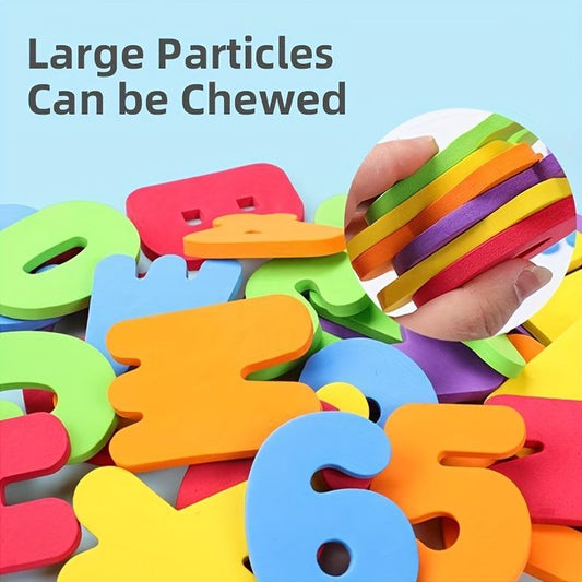 Coles Foam letters and numbers.