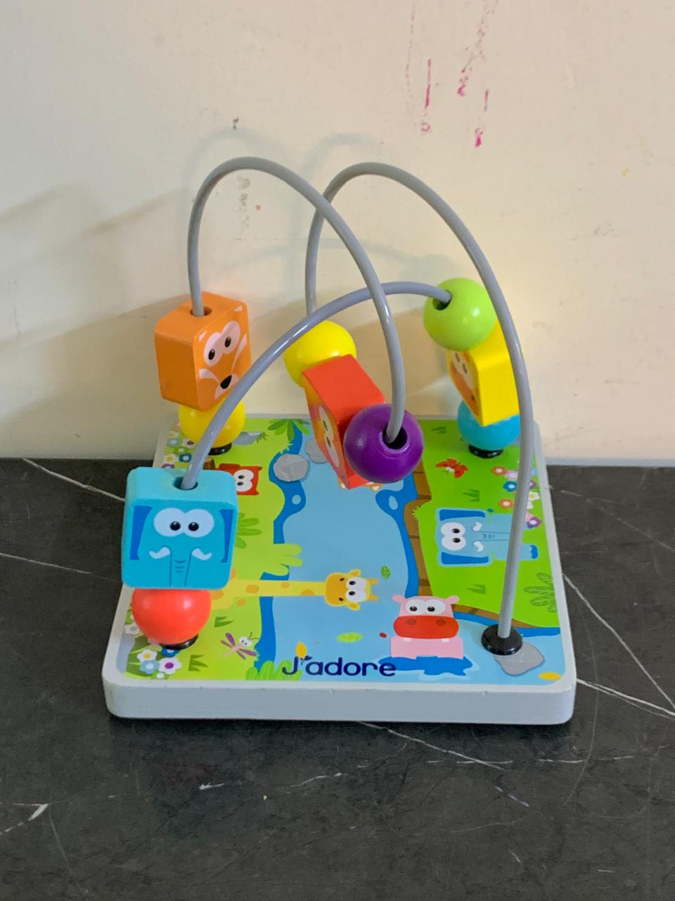 J'adore Wooden Zoo Animal Bead Maze. SKU:BXL-031