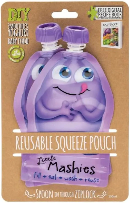 Little Mashies Reusable Squeeze Pouches. SKU:BXL-116 (New)