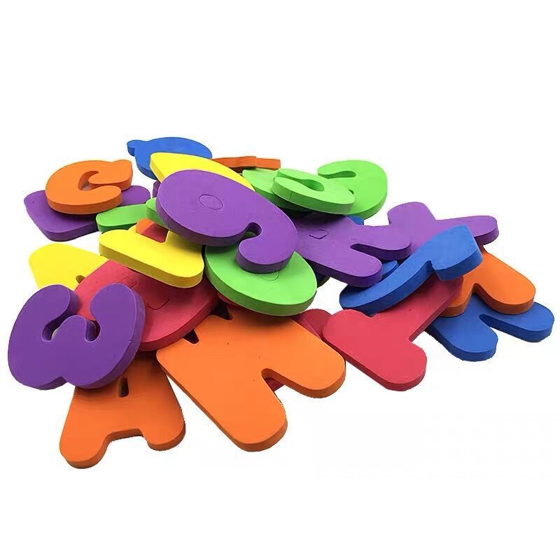 Coles Foam letters and numbers.