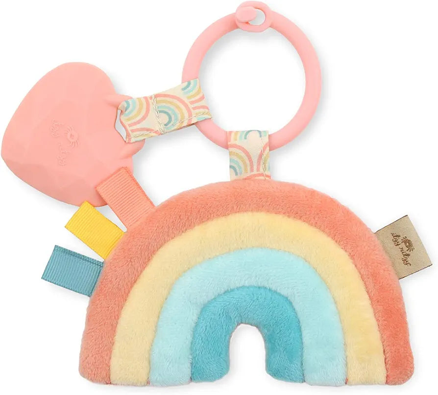 Itzy Ritzy Pal Plush + Rainbow Teether. SKU:BXL-046