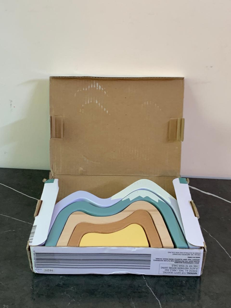 Anko Wooden Mountain Stacker. SKU:BXL-107