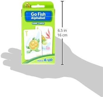 School Zone Go Fish Alphabet Game Cards.(54 cards)  SKU:BXL-048