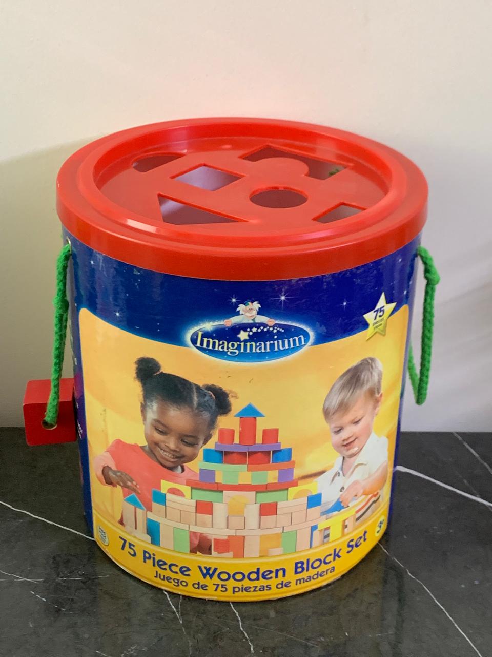 Imaginarium 75 Piece Wooden Block Set. (Rs 400 advance) SKU:BXL-005