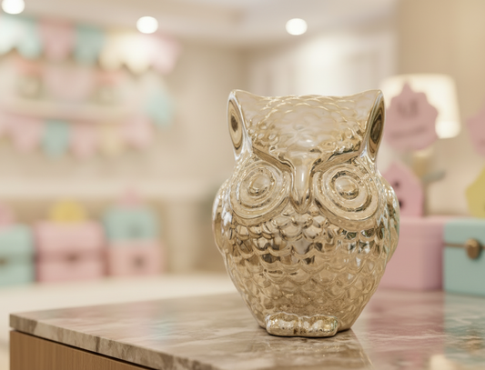 Owl Money Box. SKU:BXL-117 (new)