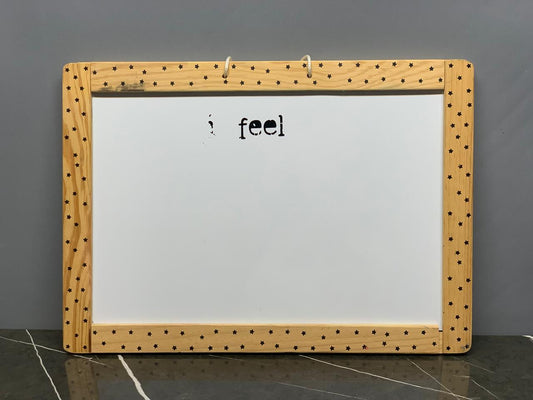 Wooden 2 in 1 White Board & Black Board. SKU:BXL-032