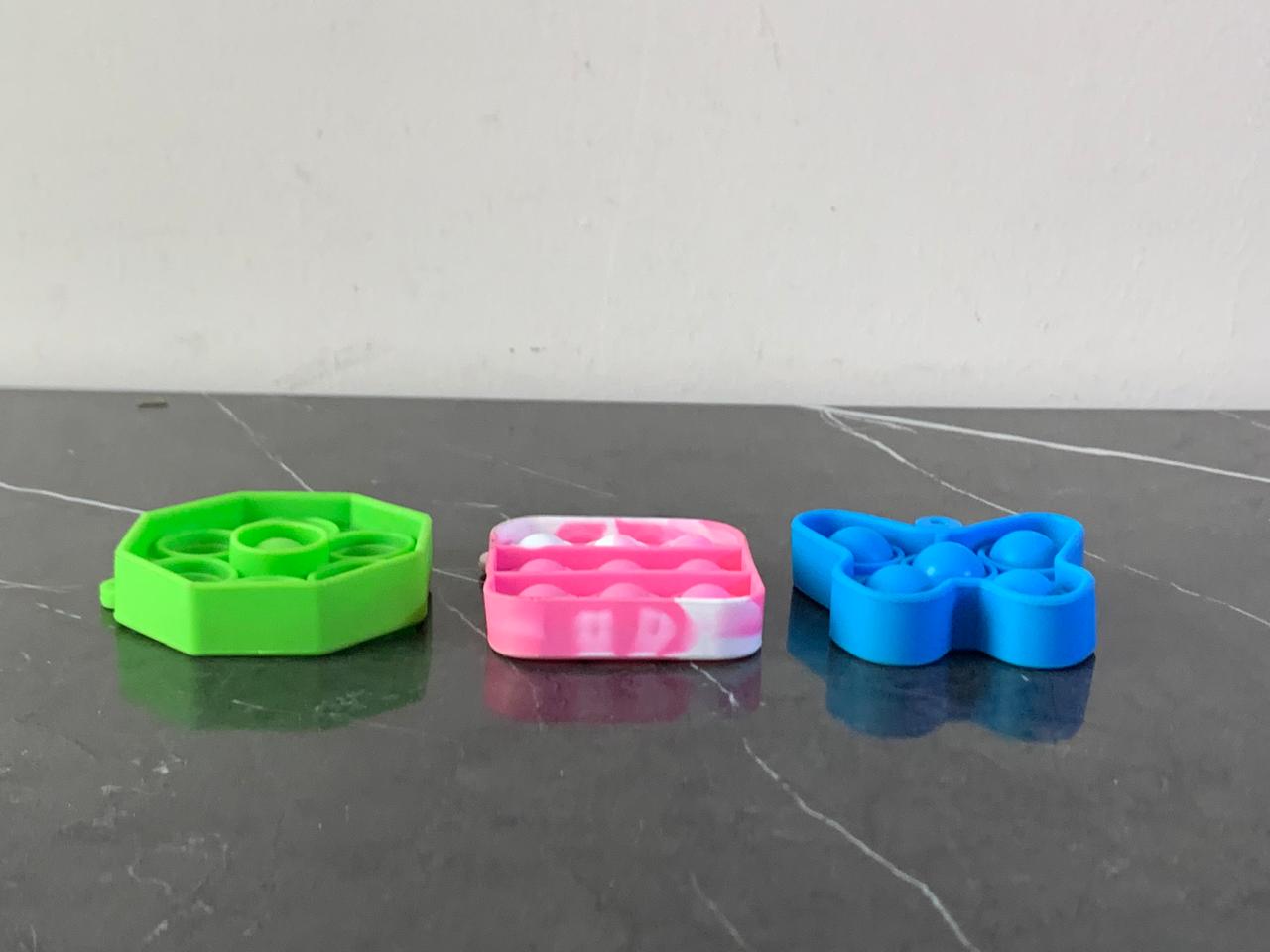 Three Mini Pop It Fidget Toys. SKU:BXL-114