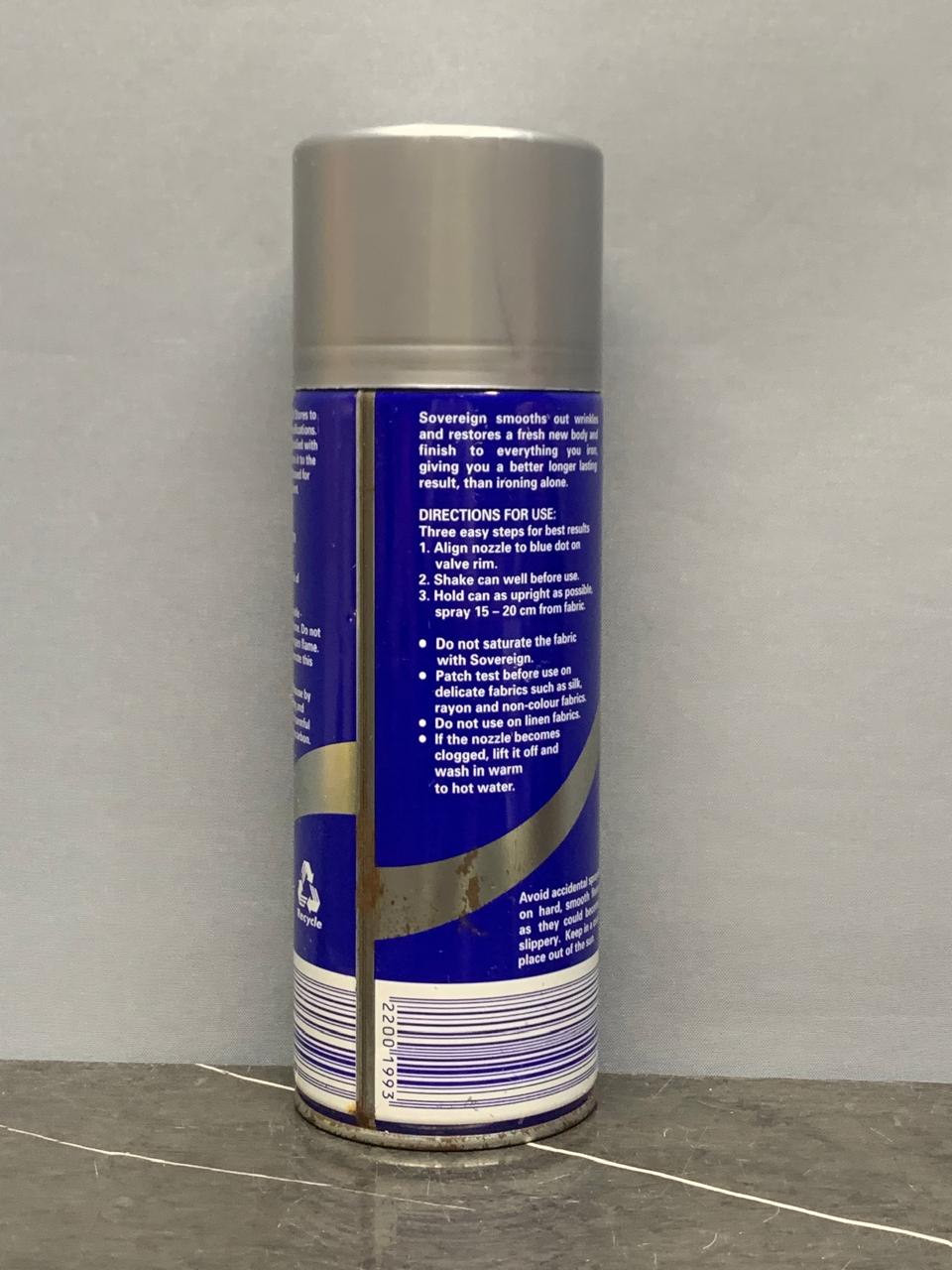 Sovereign Ironing Made Easy Spray. SKU:BXL-024