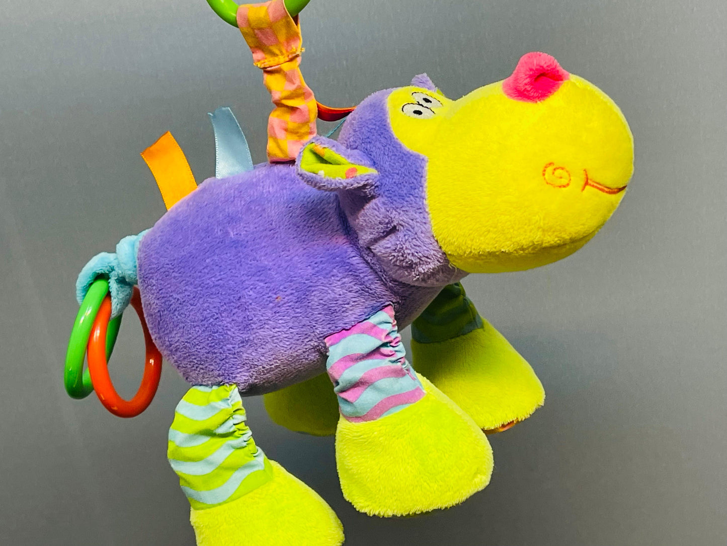Colorful Plush jittery Monkey Activity Toy