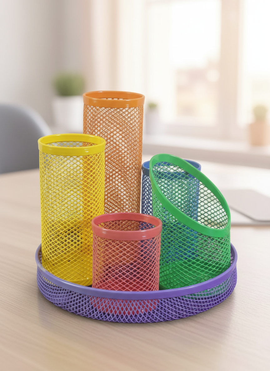 Magnetic Mesh Desk Organiser. SKU:BXL-007