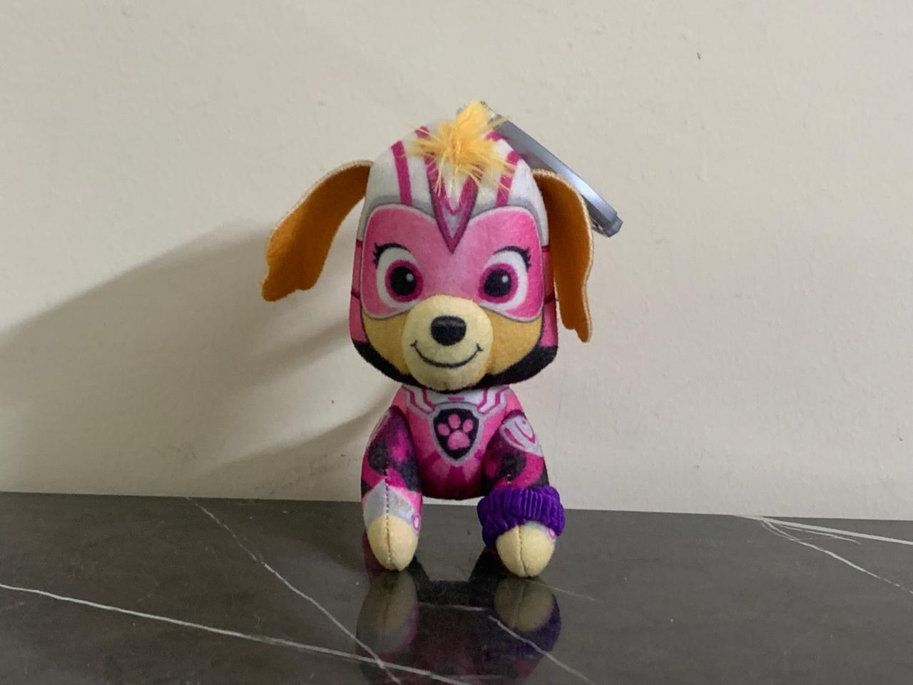 Paw Patrol: The Mighty Movie,  Skye Plush Toy with Keychain. SKU:BXL-086