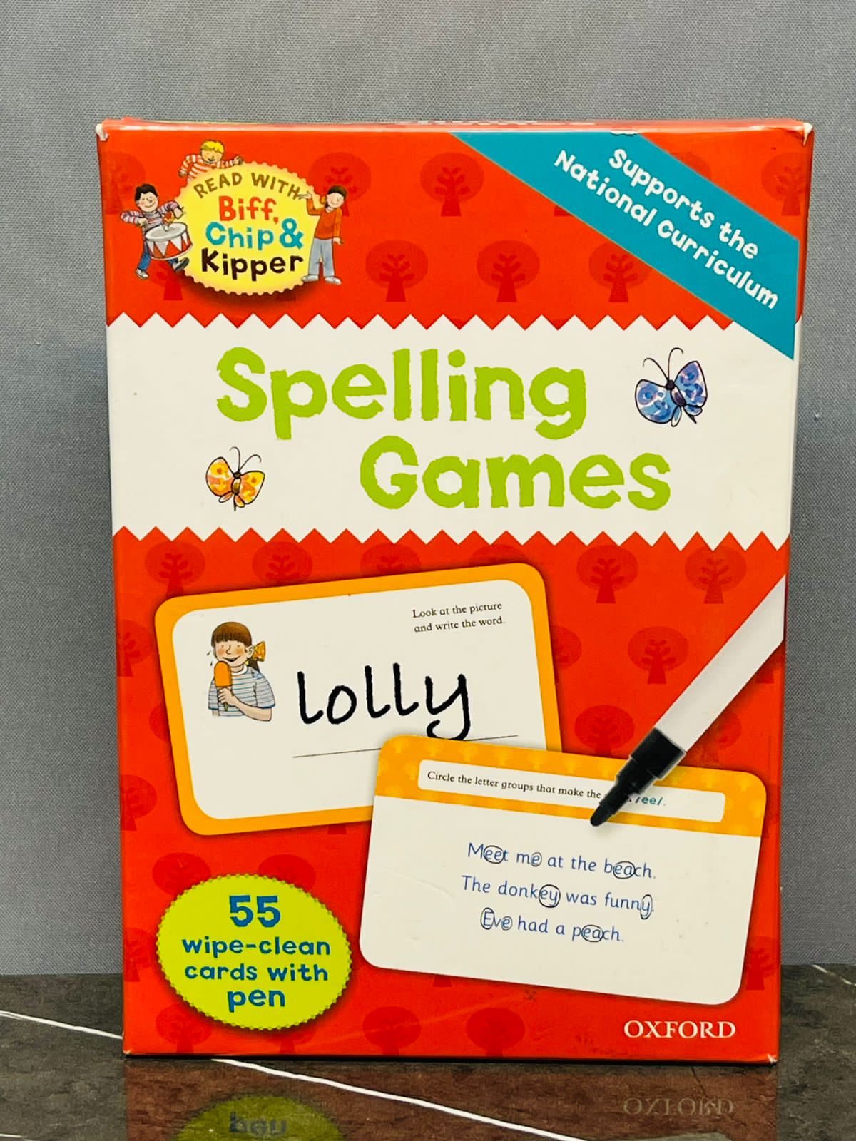 Oxford Reading Tree Read with Biff, Chip and Kipper: Spelling Games Flashcards (53 cards)