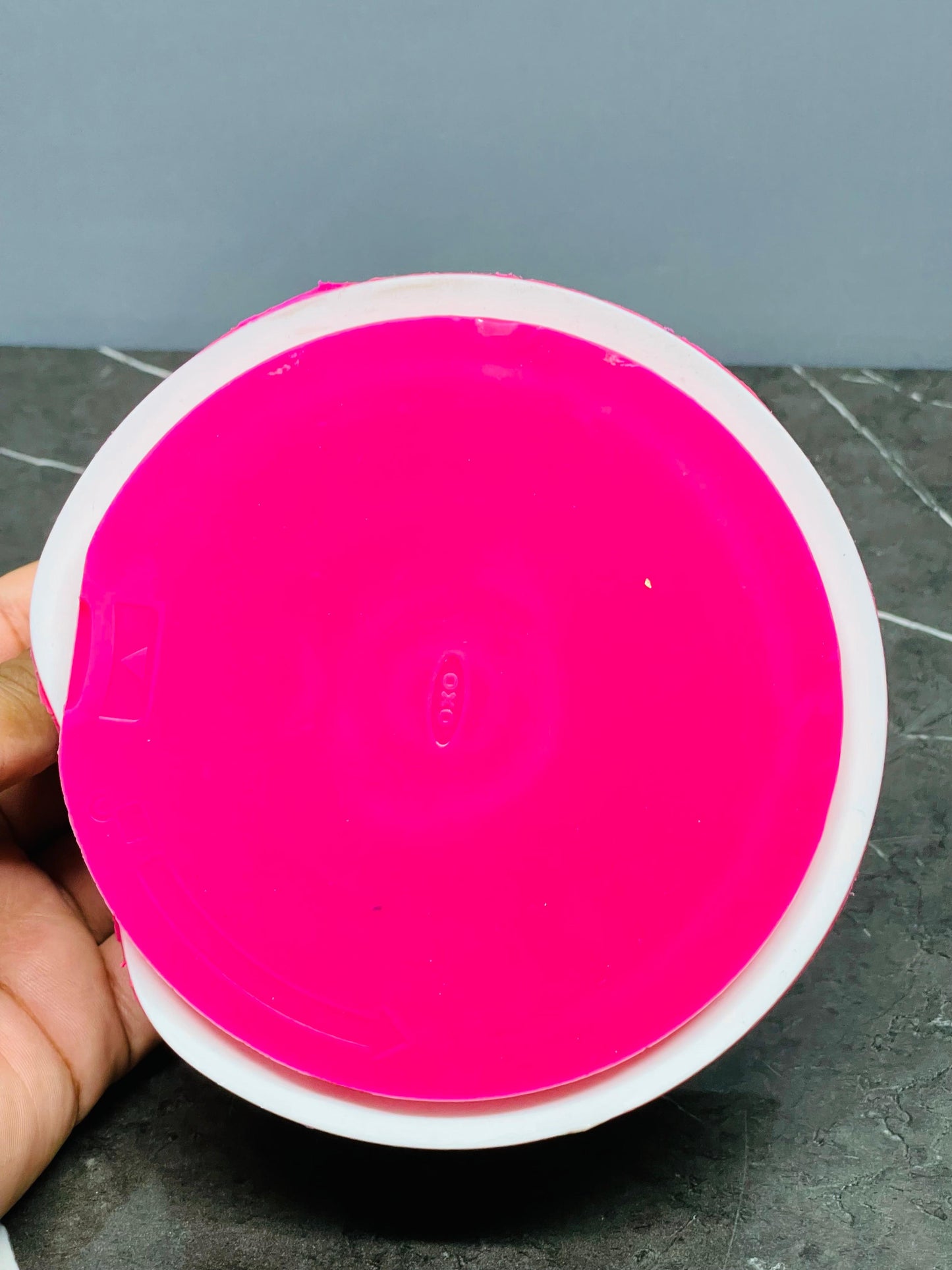 OXO Tot Stick & Stay Suction Bowl - Pink (condition 7/10)