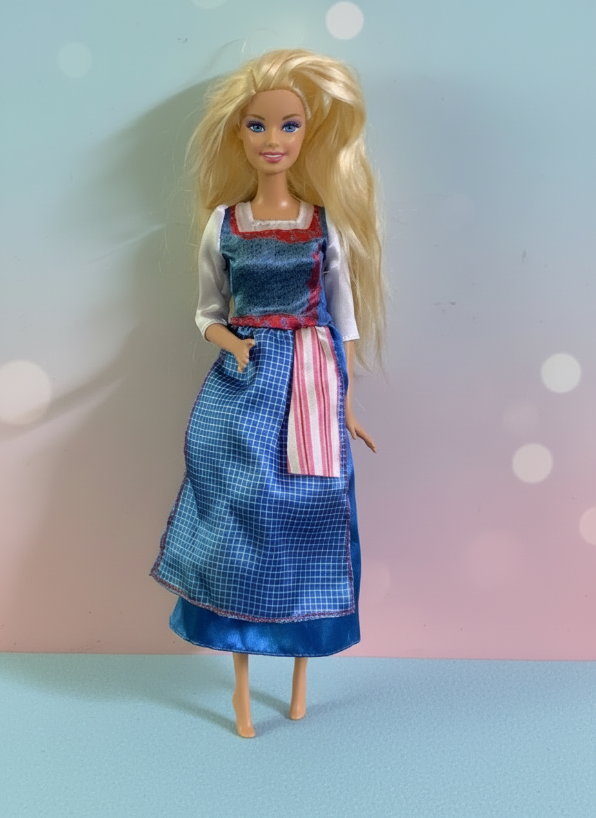 Disney Princess Beauty and the Beast Village Dress Belle Doll. SKU:BXL-103