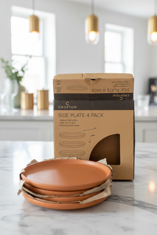 Crofton Natural Terracotta Plates. SKU:BXL-804 (New) (Rs 450 advance)(only for rwp, Islamabad)