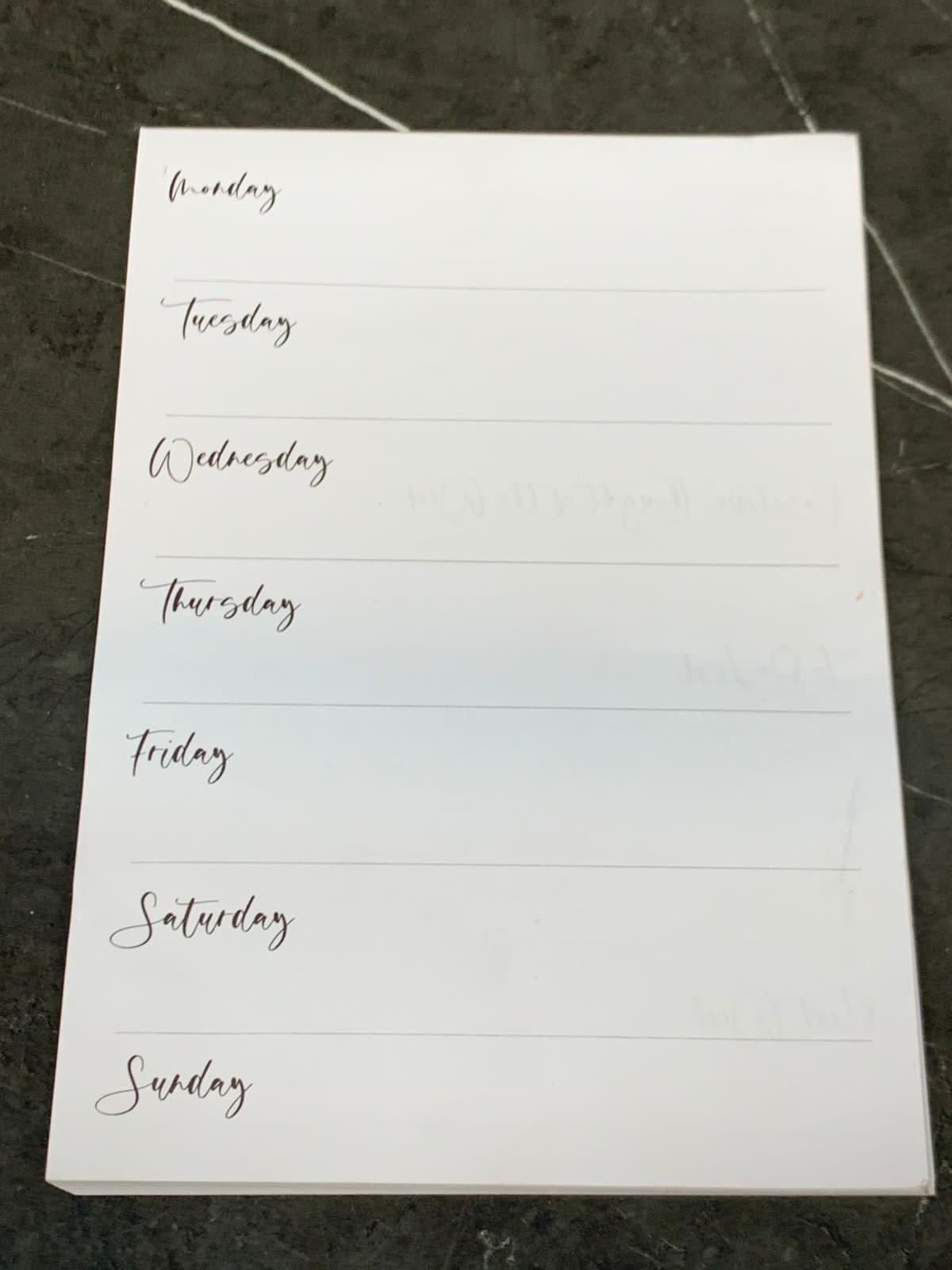 Weekly Planner.