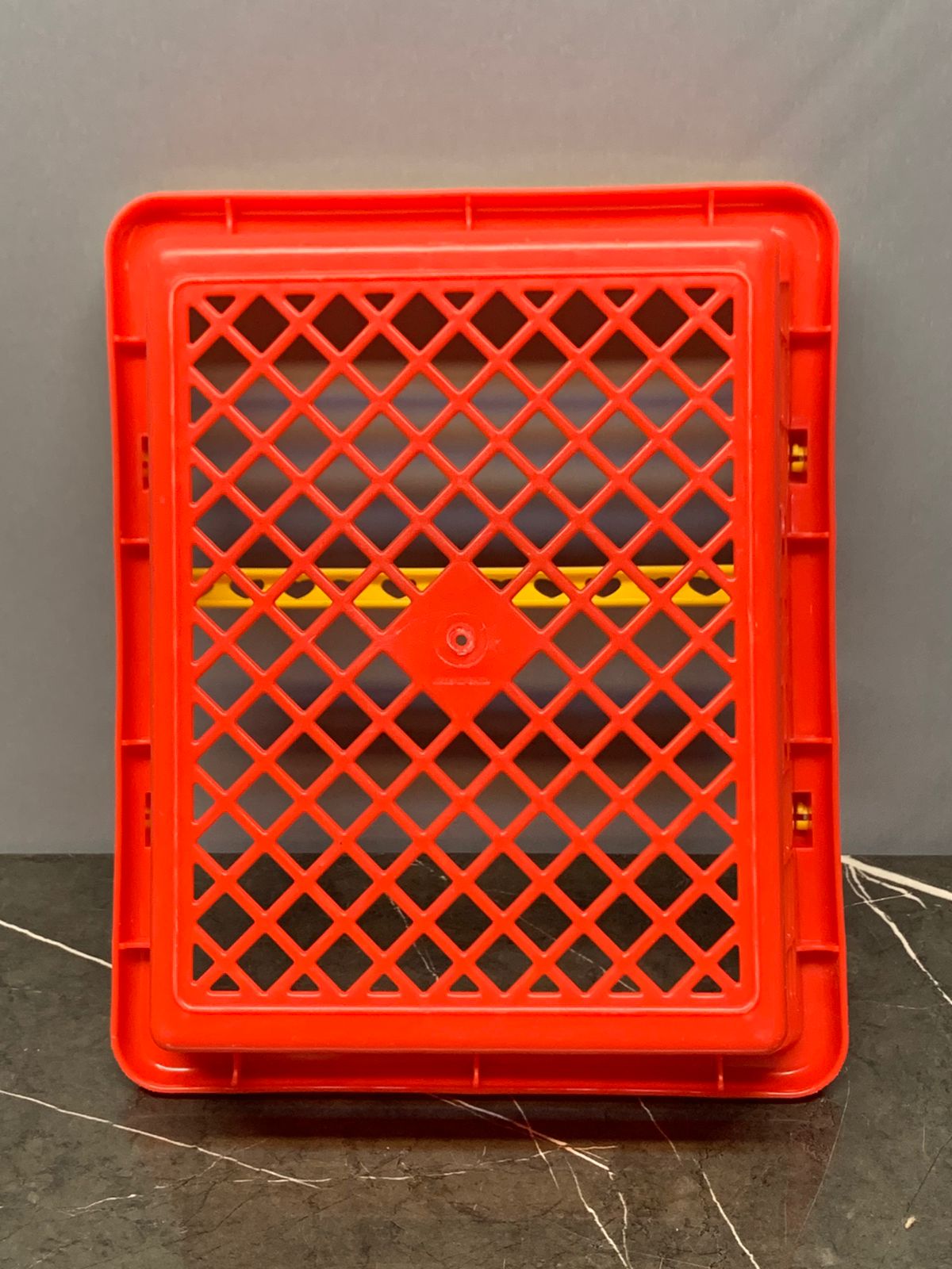 Red Plastic Basket.