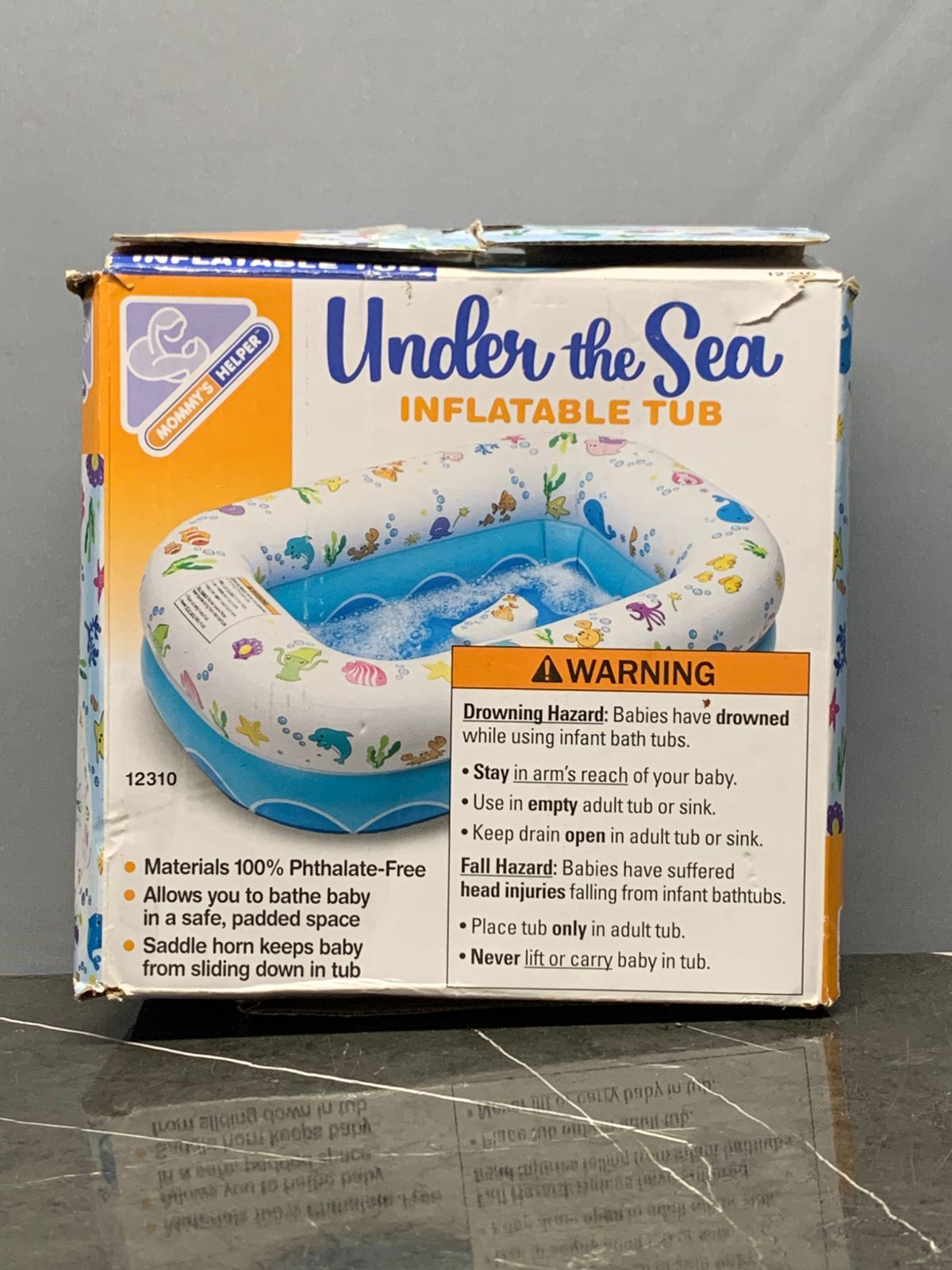 "Mommy's Helper Under the Sea Inflatable Tub". (400 advance)