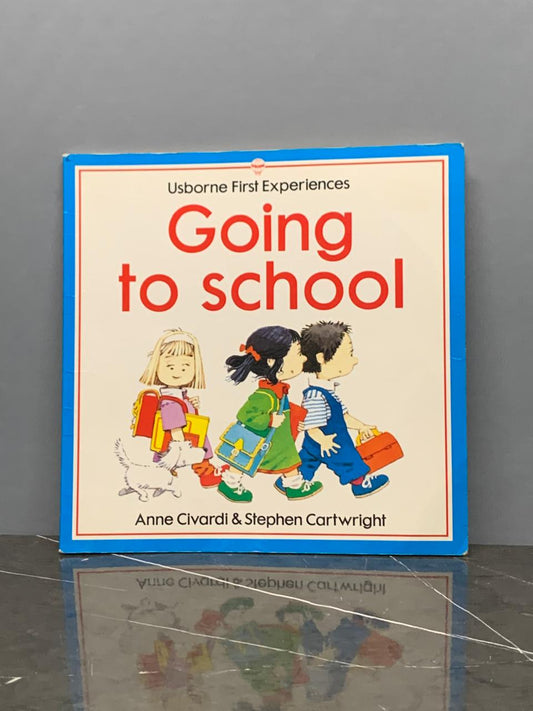 "Going to School" Book from Usborne First Experiences series. SKU:BXL-034