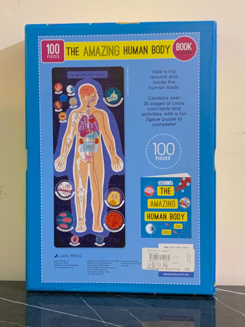 Factivity: The Amazing Human Body book. SKU:BXL-113