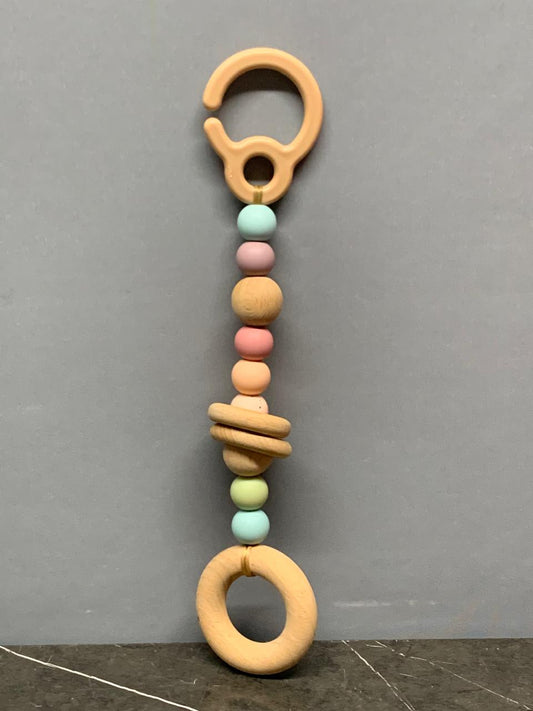 Wooden Baby Rattle And Teether.