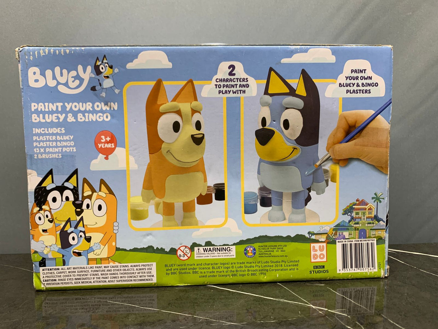 Bluey Paint Your Own Bluey & Bingo Activity Set