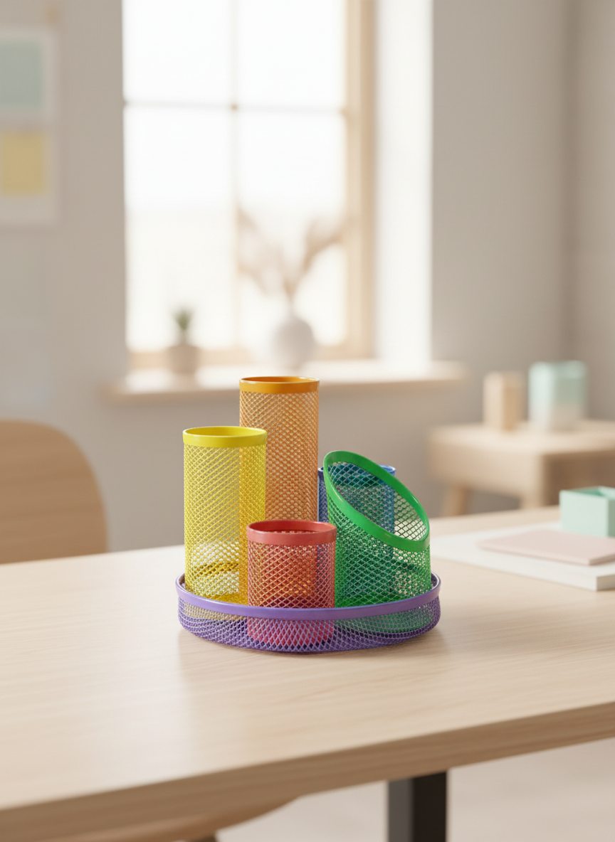 Magnetic Mesh Desk Organiser. SKU:BXL-007