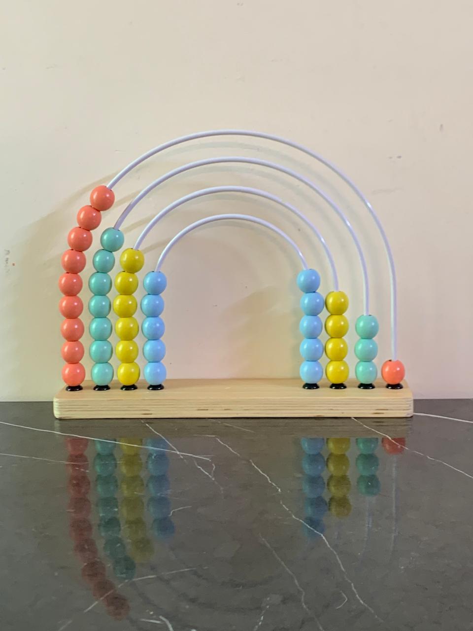 Kmart Wooden Rainbow Abacus.
SKU:BXL-117 (Rs 300 advance)