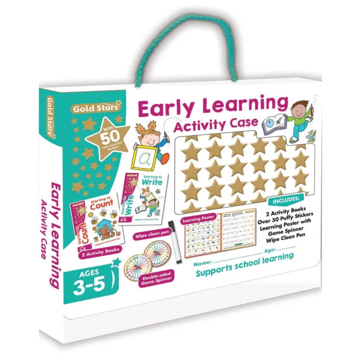Gold Stars Early Learning Activity Case. SKU:BXL-118