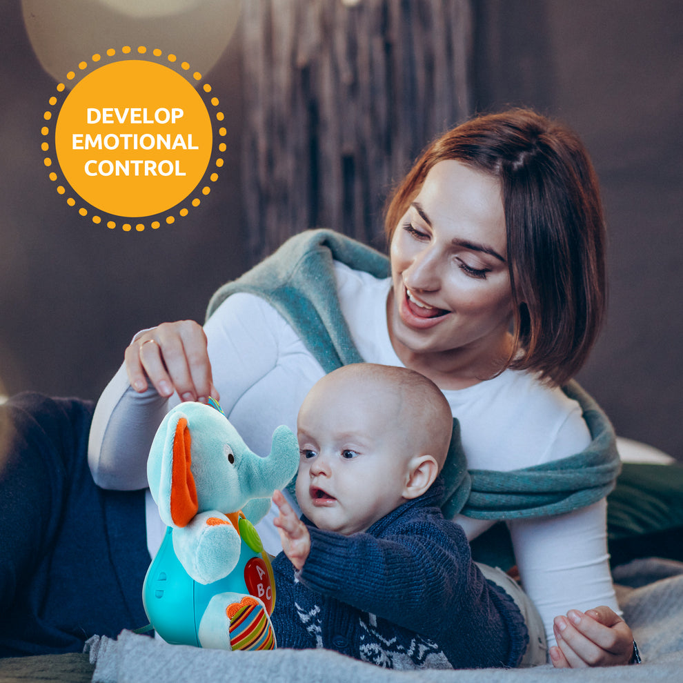 KiddoLab Plush Elephant Baby Toy. SKU:BXL-104