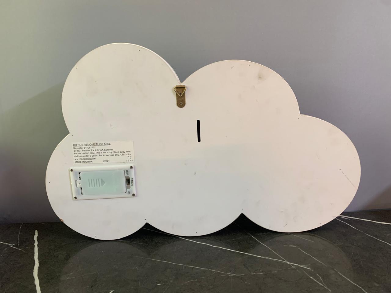 Wackadoo LED Cloud Lamp. SKU:BXL-804 (9/10 condition)